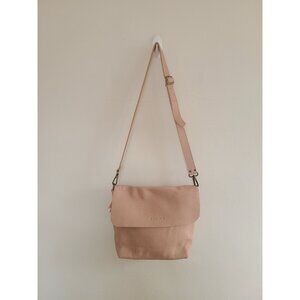 NWOT Calma Shoulder Bag Textured Leather Flap Zip Crossbody